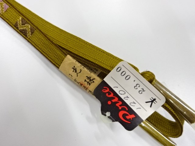  大特価品　上質　未使用品　正絹　手組帯締め